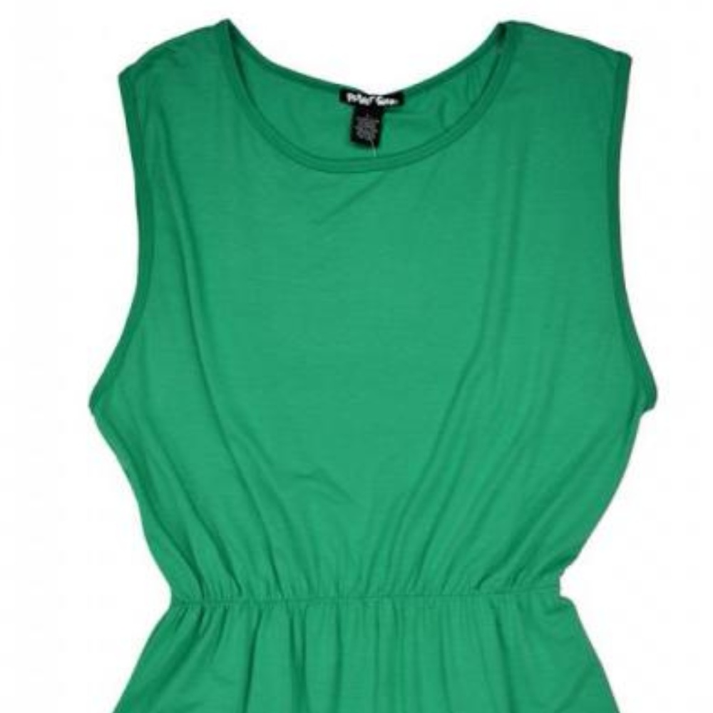 Planet Gold Womens Knit Dress Large L Green